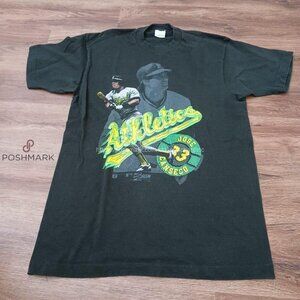 Vintage Jose Canseco T Shirt Oakland Athletics A’s Sportswear black Shirt